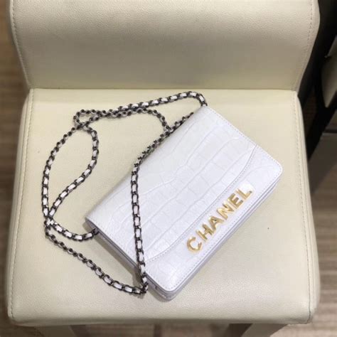 white woc chanel|chanel gabrielle wallet on chain.